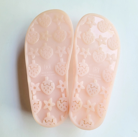 Old Navy Jelly Basket Weave Light Pink Shoes, 10T - Picture 6 of 8